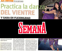 Reportaje en la revista Semana donde nos ense�an los secretos de la danza oriental de la mano de Yasmina Andrawis